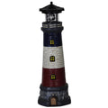 15" Tall Waterproof Resin Lighthouse Lamp with Rotating LED X7316