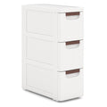 3 Drawer Narrow Rolling Storage Cart with 4 Wheels R1903