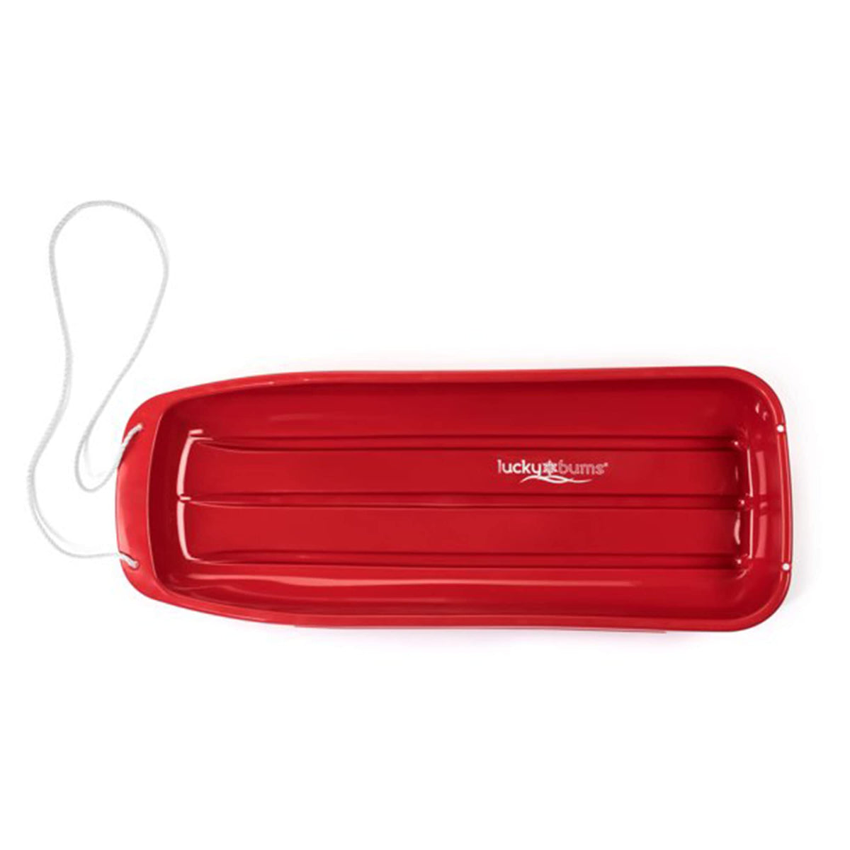 48 Inch Plastic Snow Toboggan Sled with Pull Rope Y58130