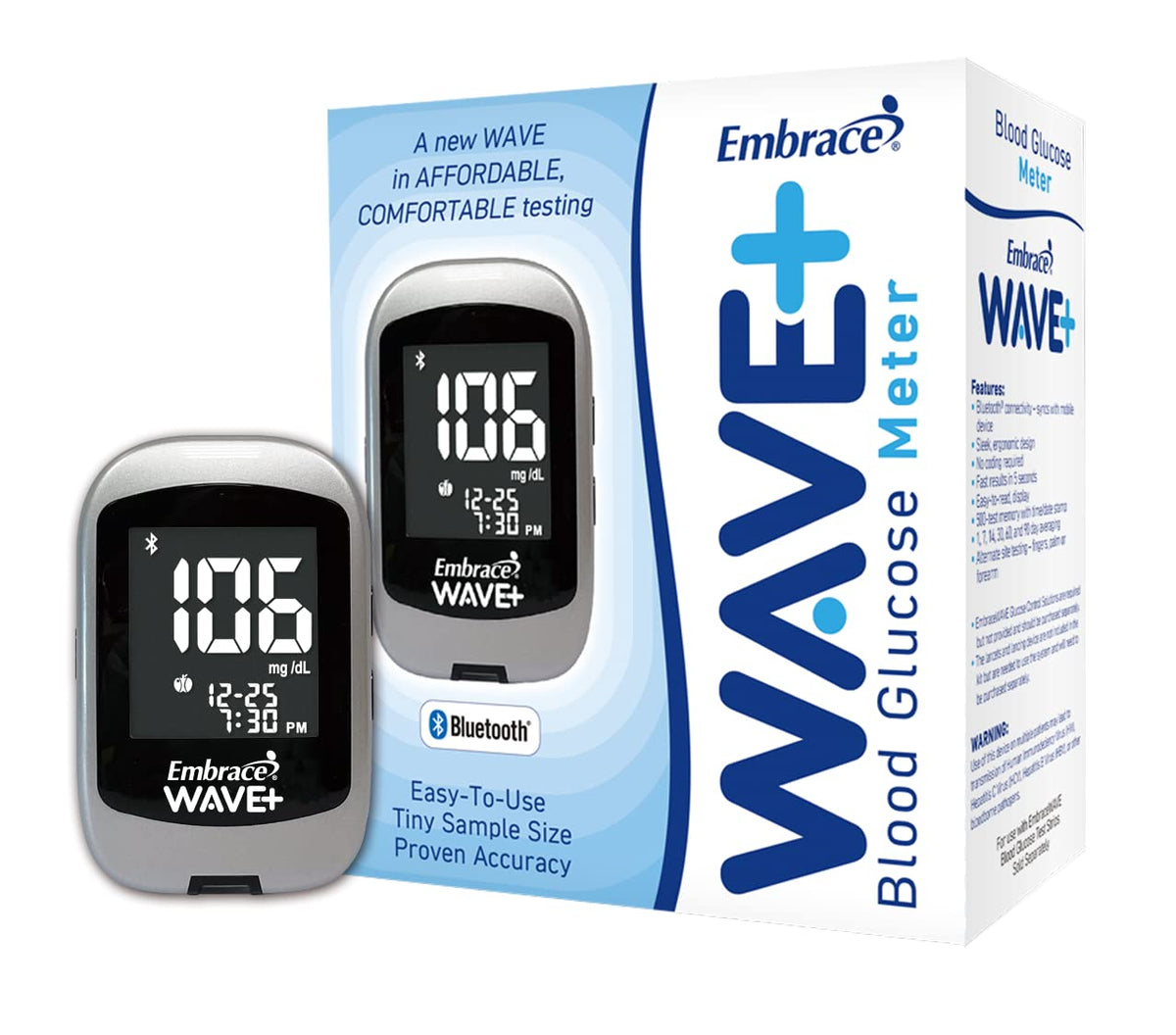 Bluetooth Diabetes Testing Prepack with 3 Meters and 24 Boxes of 50ct Blood Test Strips N3751