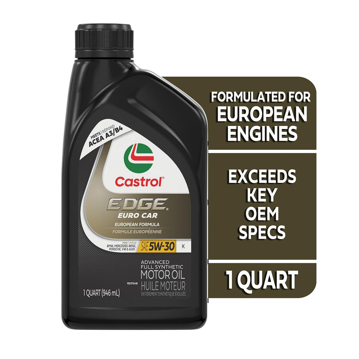 5W-30 Full Synthetic Motor Oil, 1 Quart, Pack of 6 C4003