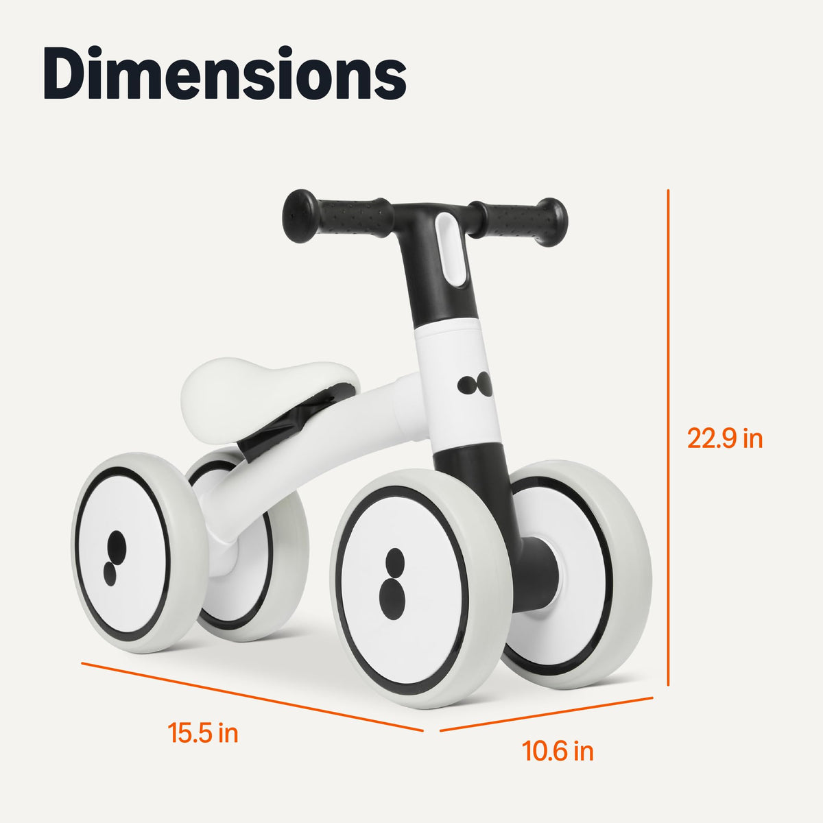 4-Wheel Toddler Balance Bike E922271