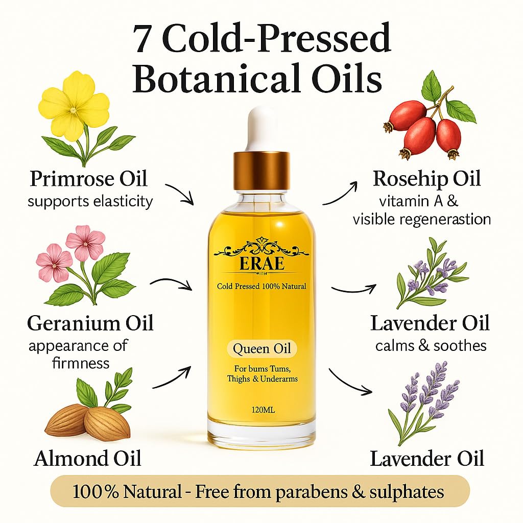 Cold-Pressed Natural Botanical Firming Oil for Face & Body, 4 fl oz S184