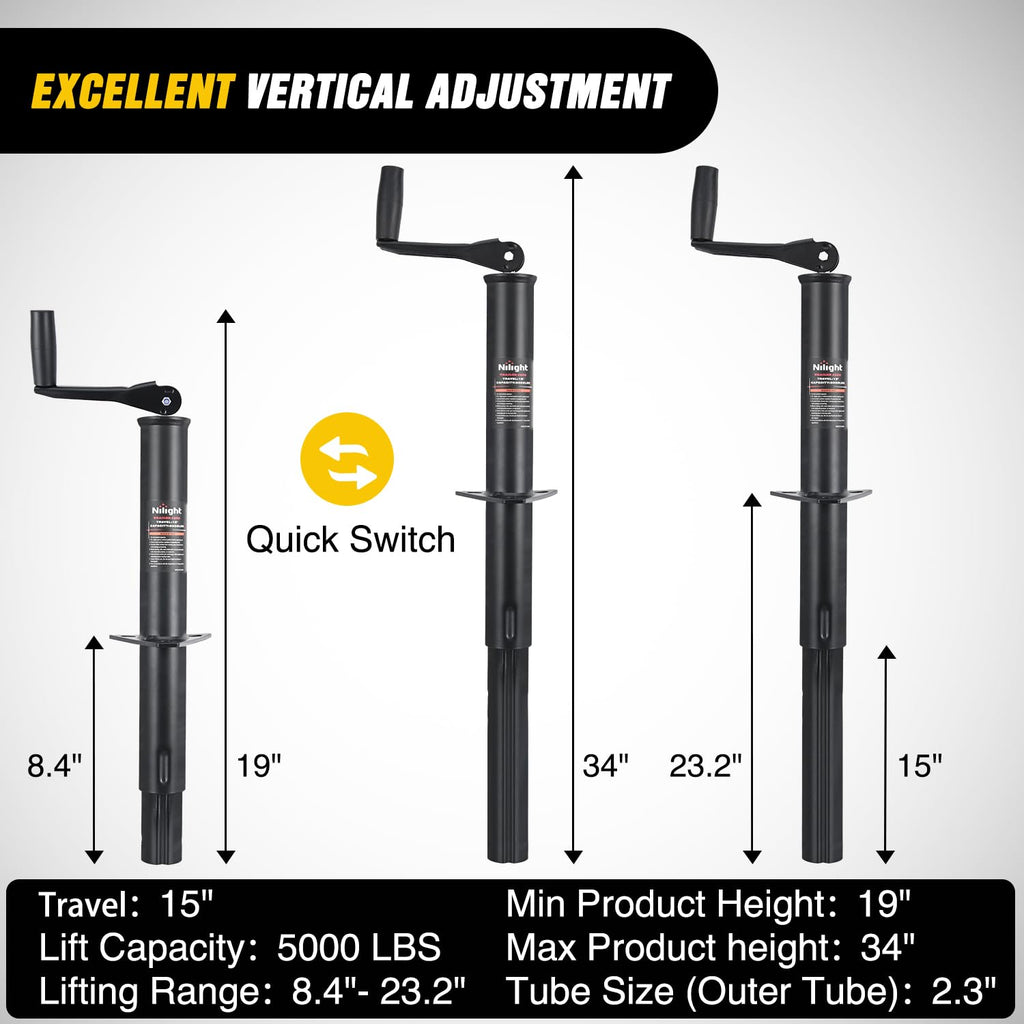 5000 lbs A-Frame Trailer Tongue Jack Q19584