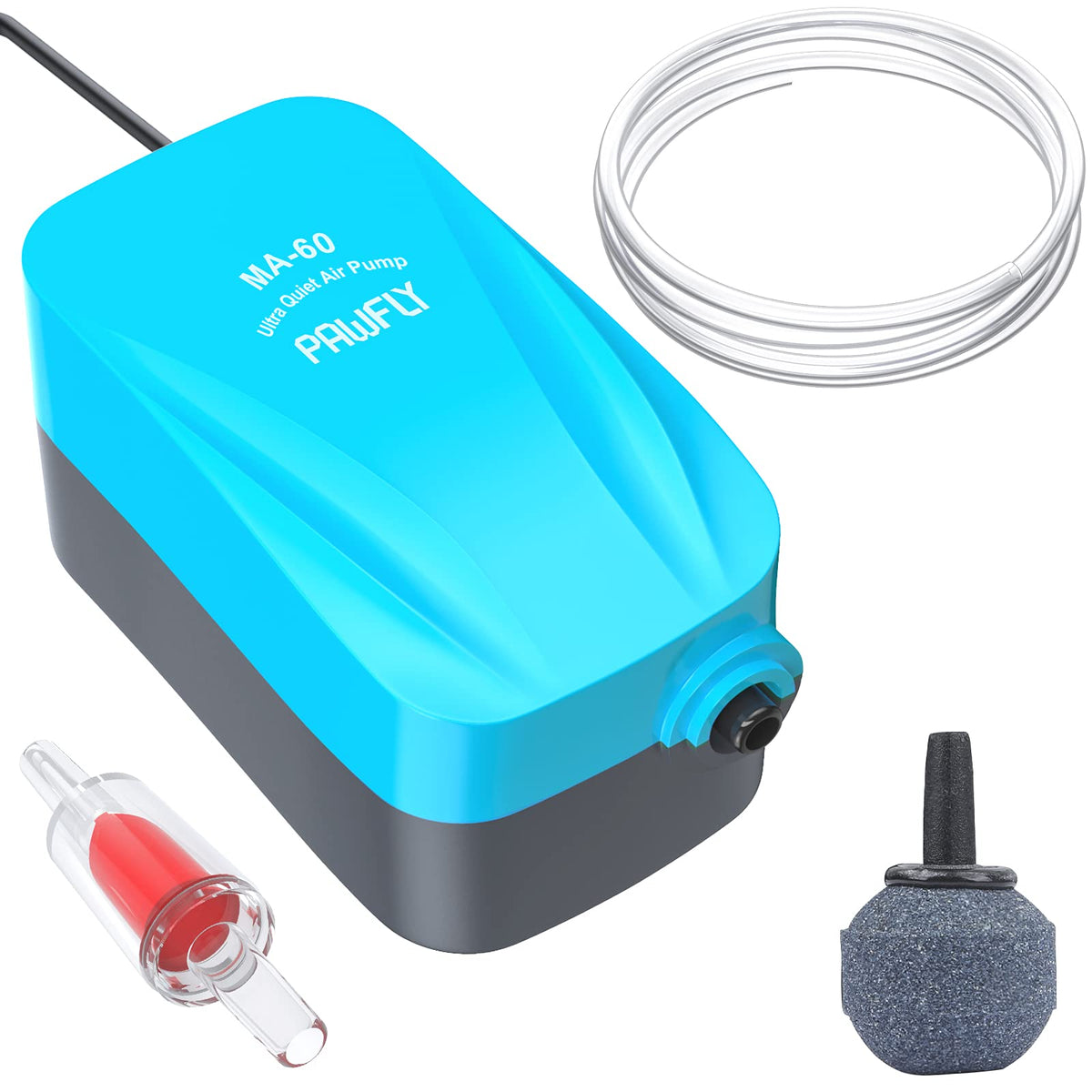 15-40 GPH Compact Quiet Aquarium Air Pump with Air Stone B364130