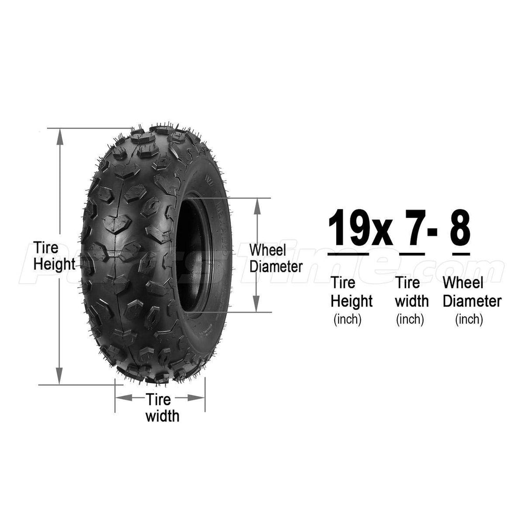 2pcs 19x7-8 ATV Tires J384668