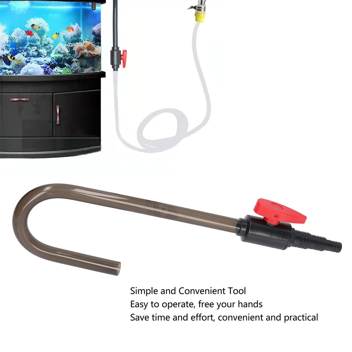 Aquarium Water Refiller Tube with Control Valve Y114