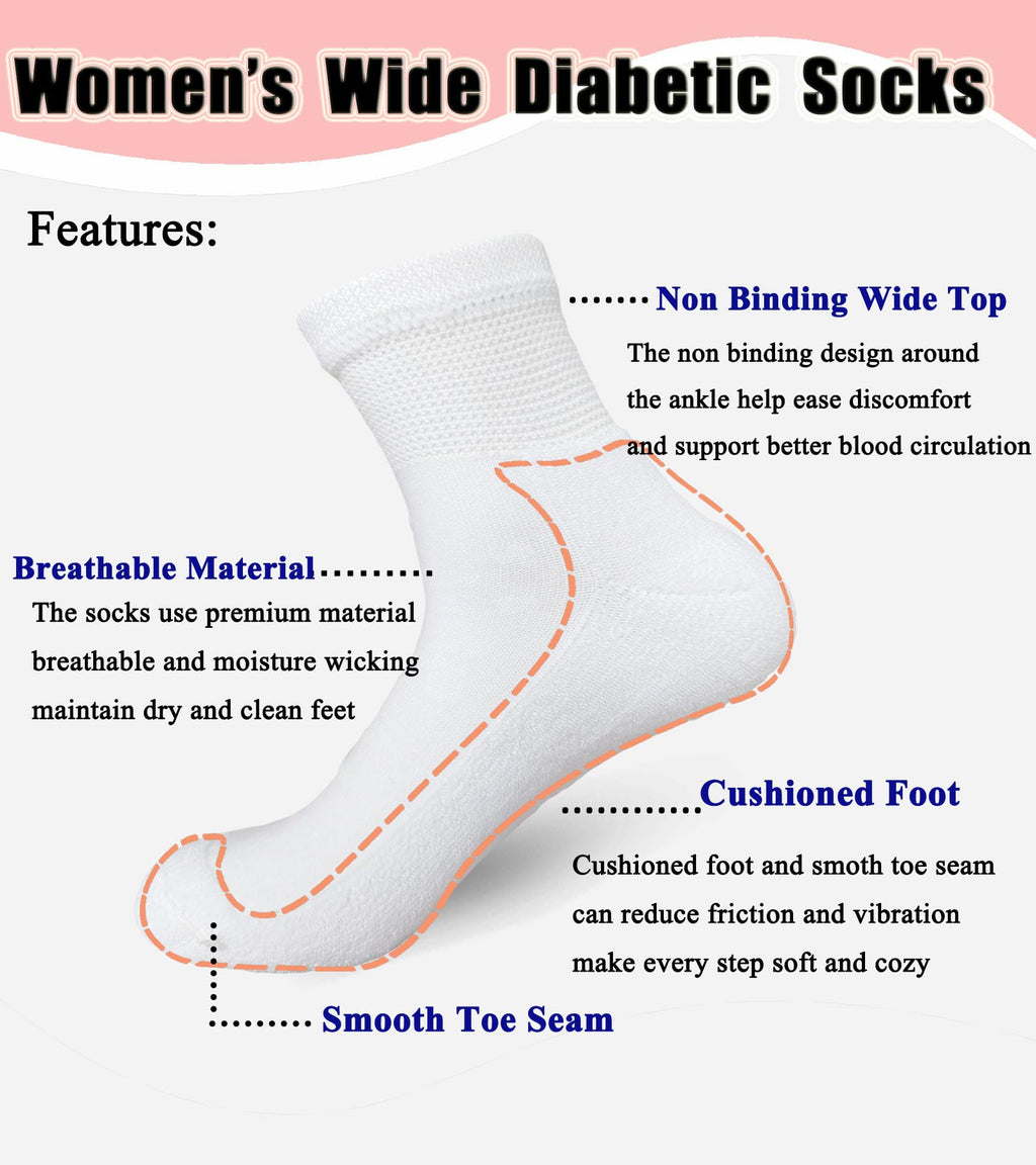 Non Binding Ankle Socks 6 Pairs V63098