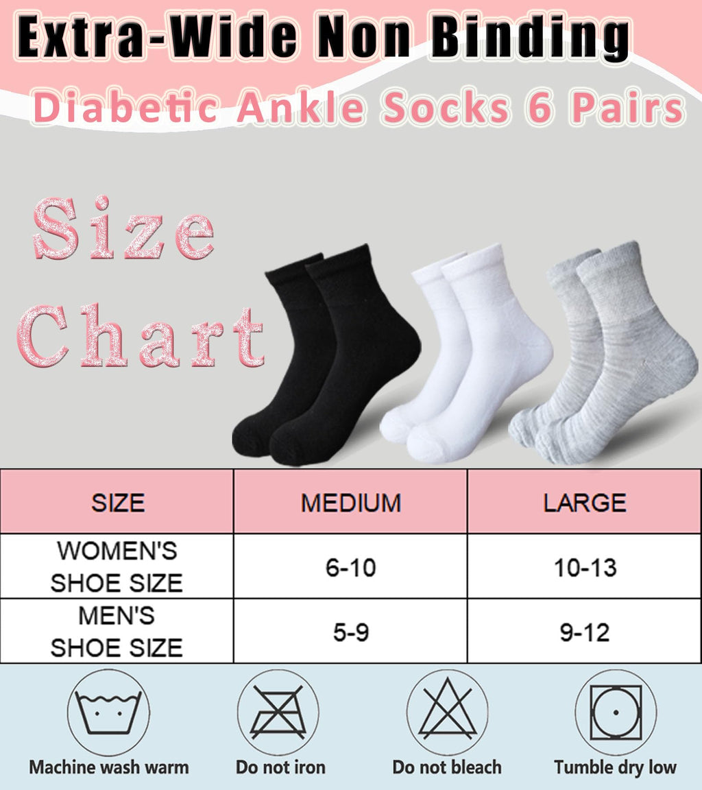 Non Binding Ankle Socks 6 Pairs V63098