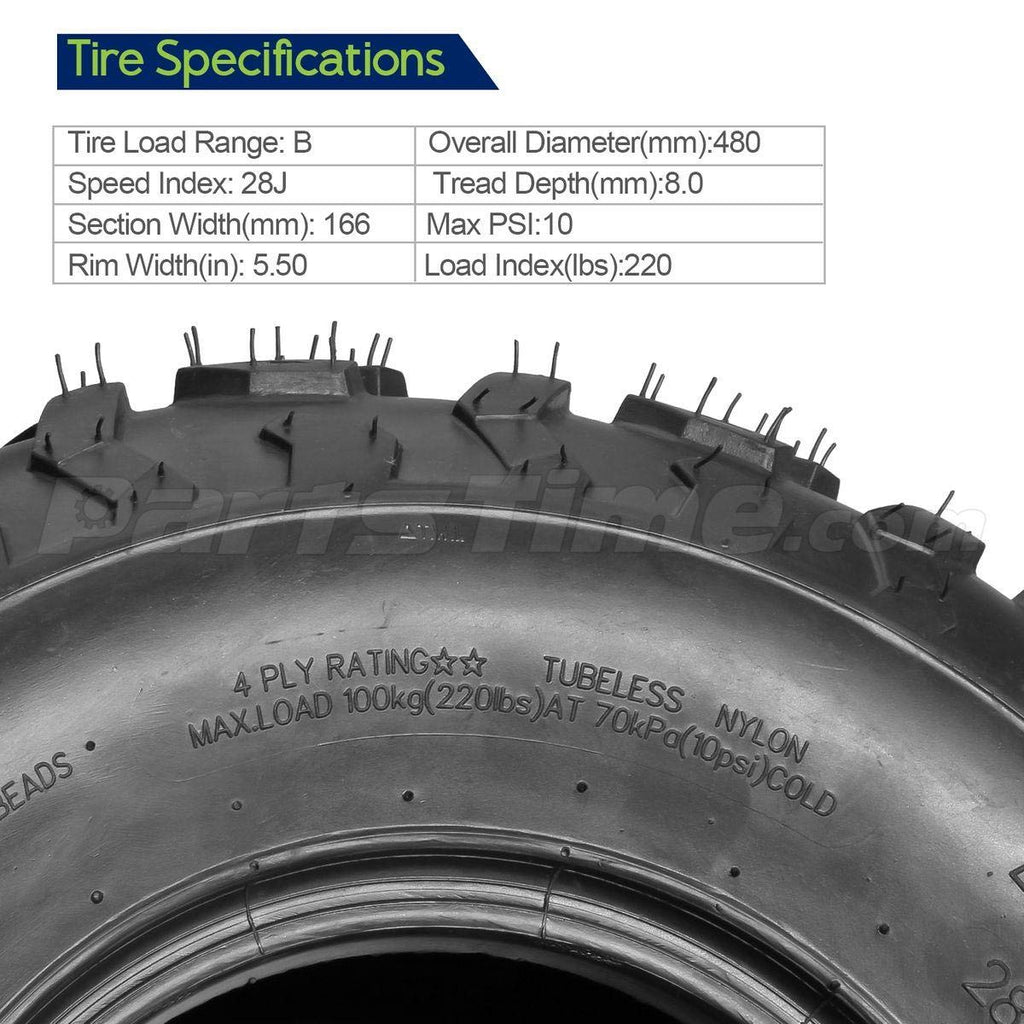 2pcs 19x7-8 ATV Tires J384668