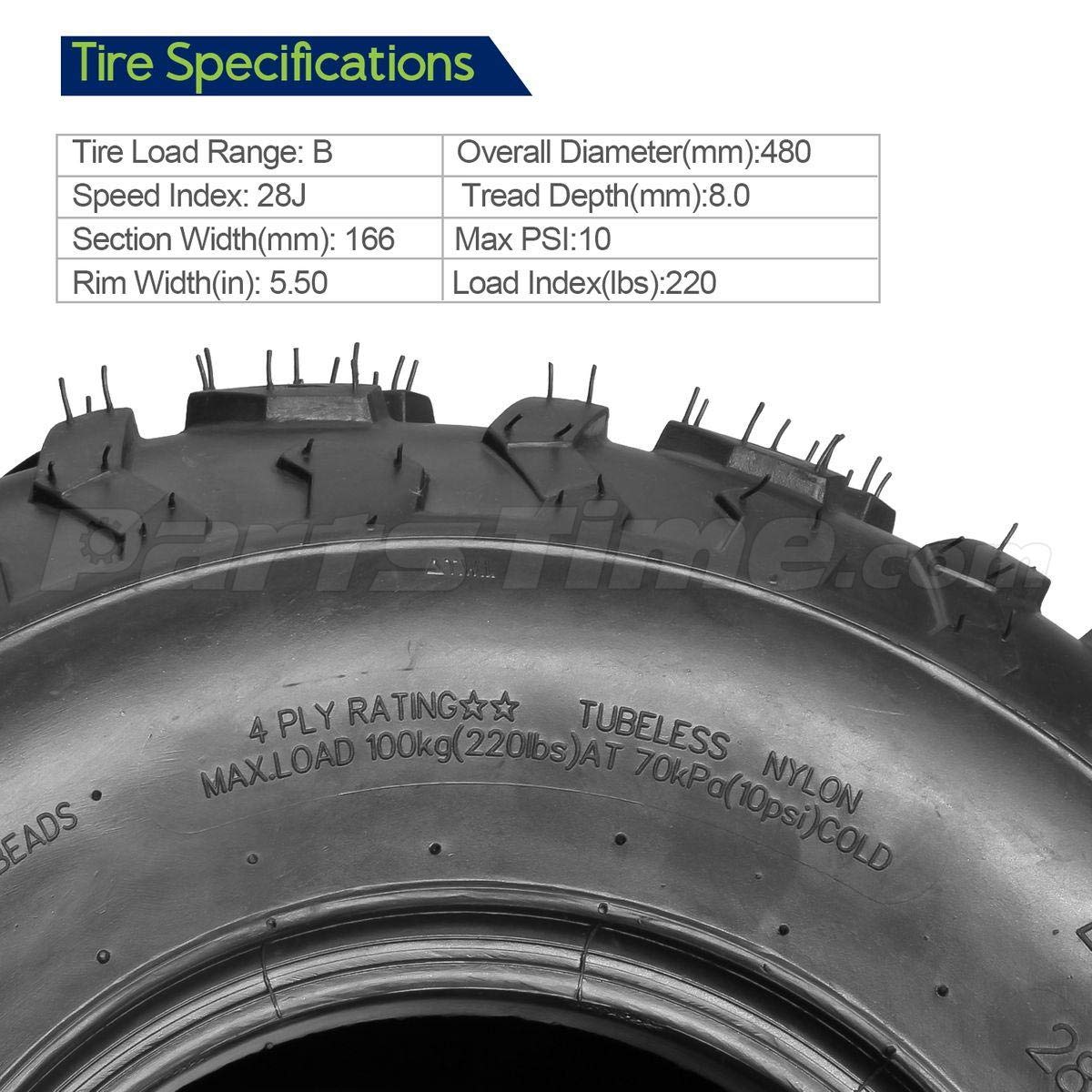 2pcs 19x7-8 ATV Tires J384668