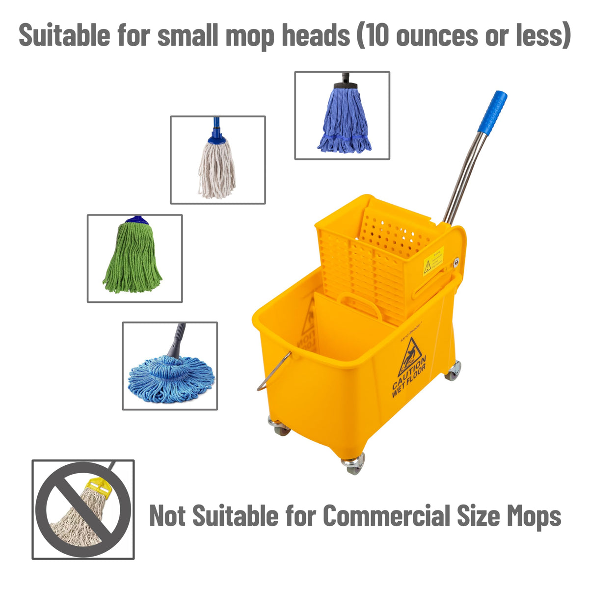 5.5-Gallon Mop Bucket with Wringer M683