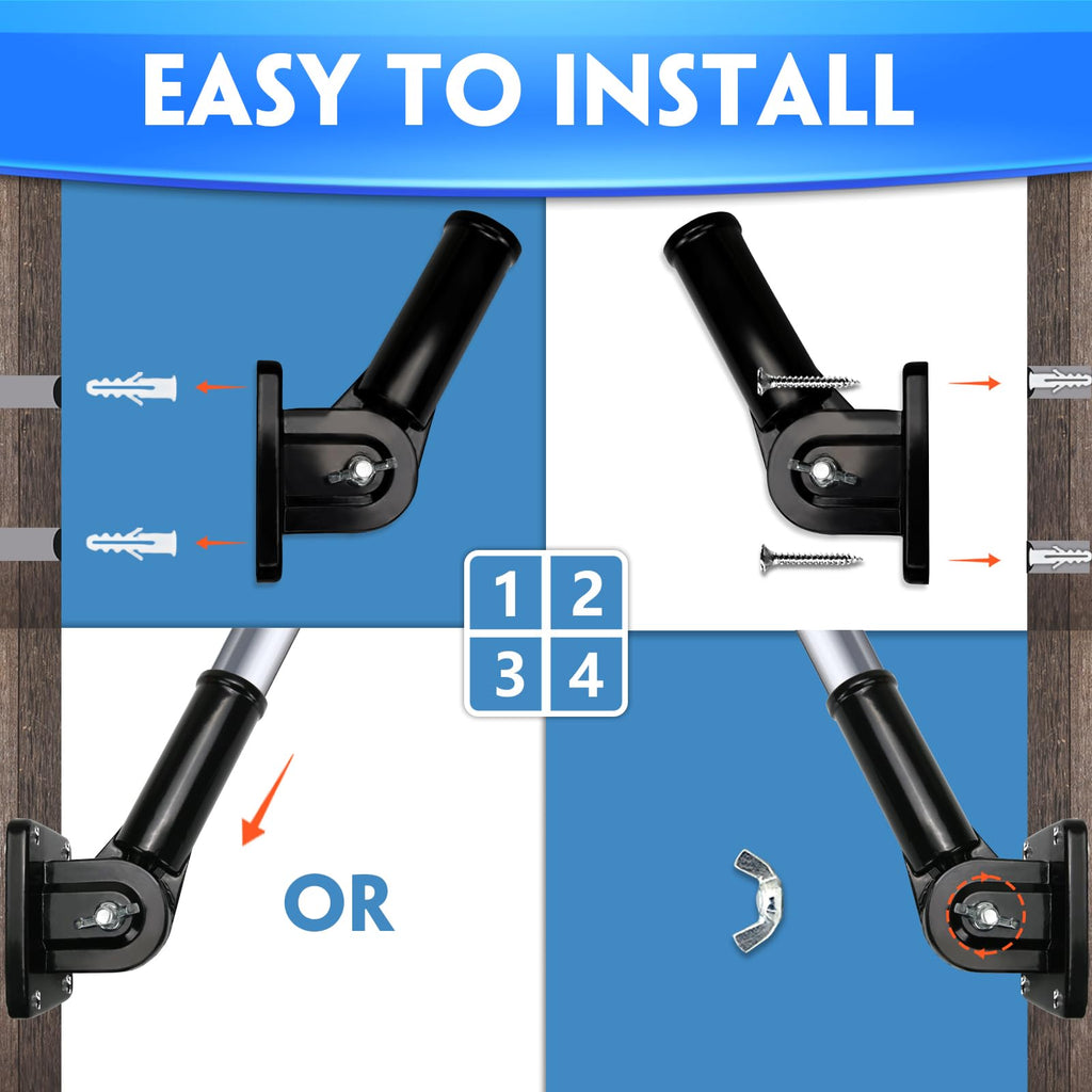 Adjustable Metal Flag Pole Holder S40998