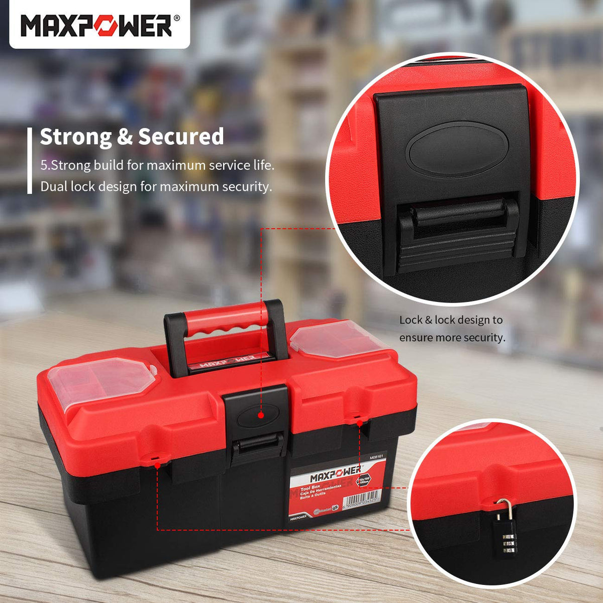 Small Plastic Tool Box with Handle Y88161