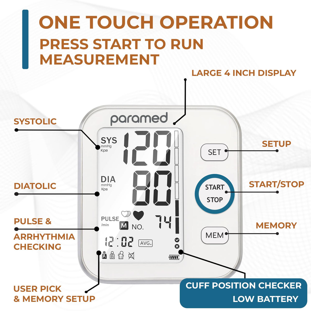 Automatic Upper Arm Blood Pressure Monitor H45847