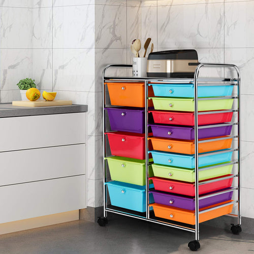 15 Drawer Rolling Storage Cart E537773