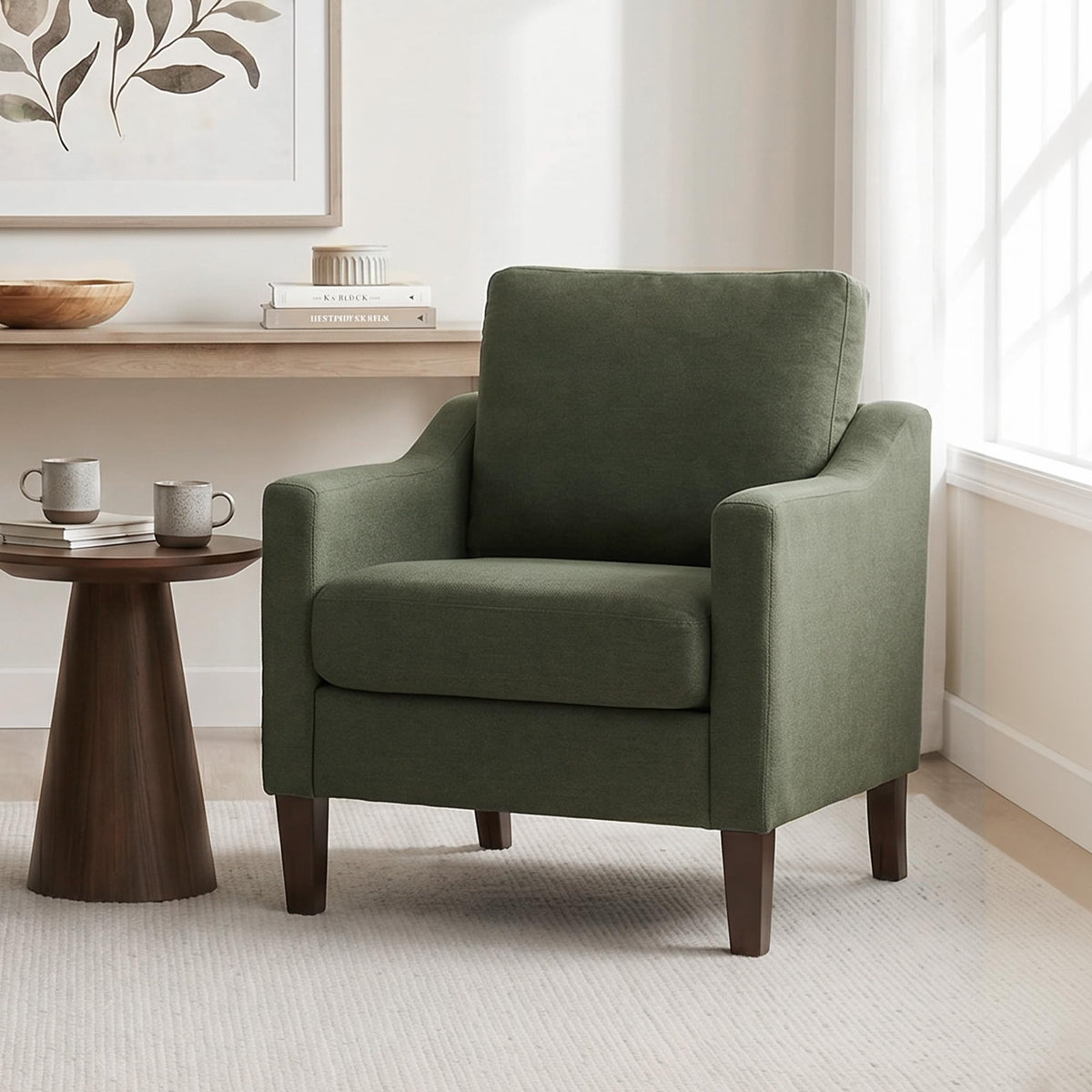 Accent Chairs Set of 2 Green N20084