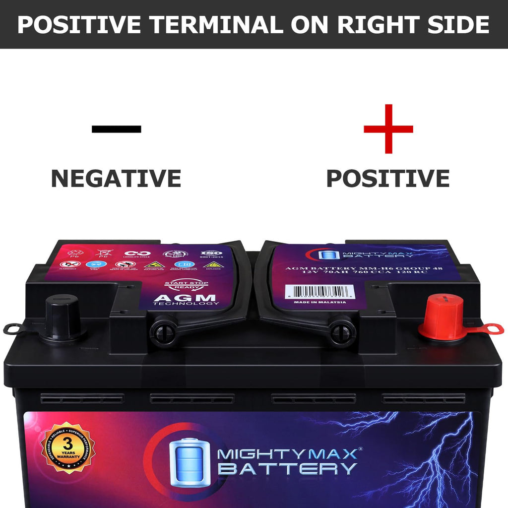 12V 70 AH AGM Car Battery Y966334
