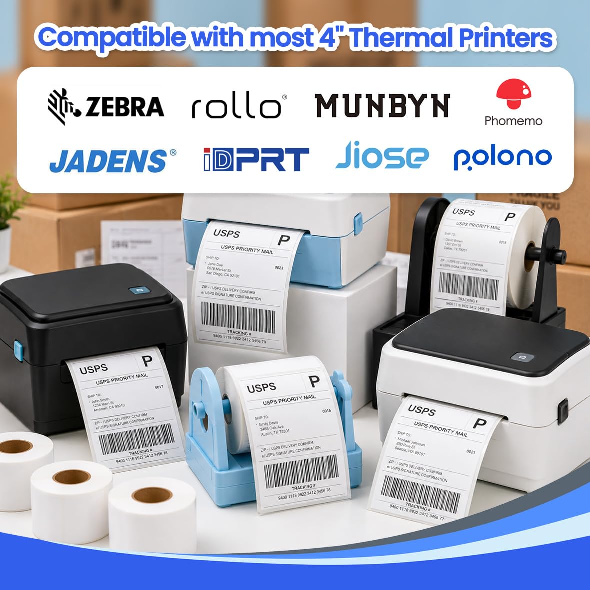 4x6 Thermal Shipping Labels Roll, 900 Labels V42618