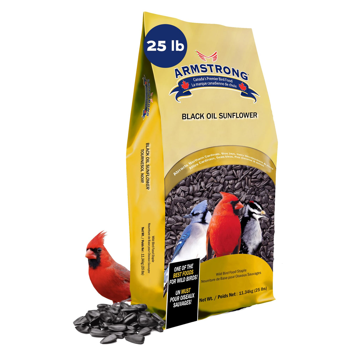 Black Oil Sunflower Bird Seed 25 Pounds K947645