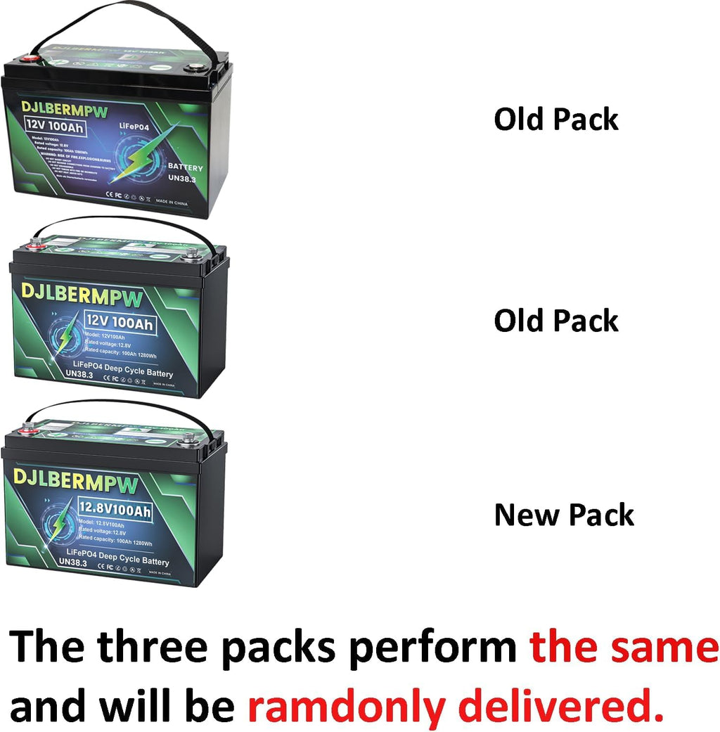 12.8V 100Ah LiFePO4 Lithium Battery M37655