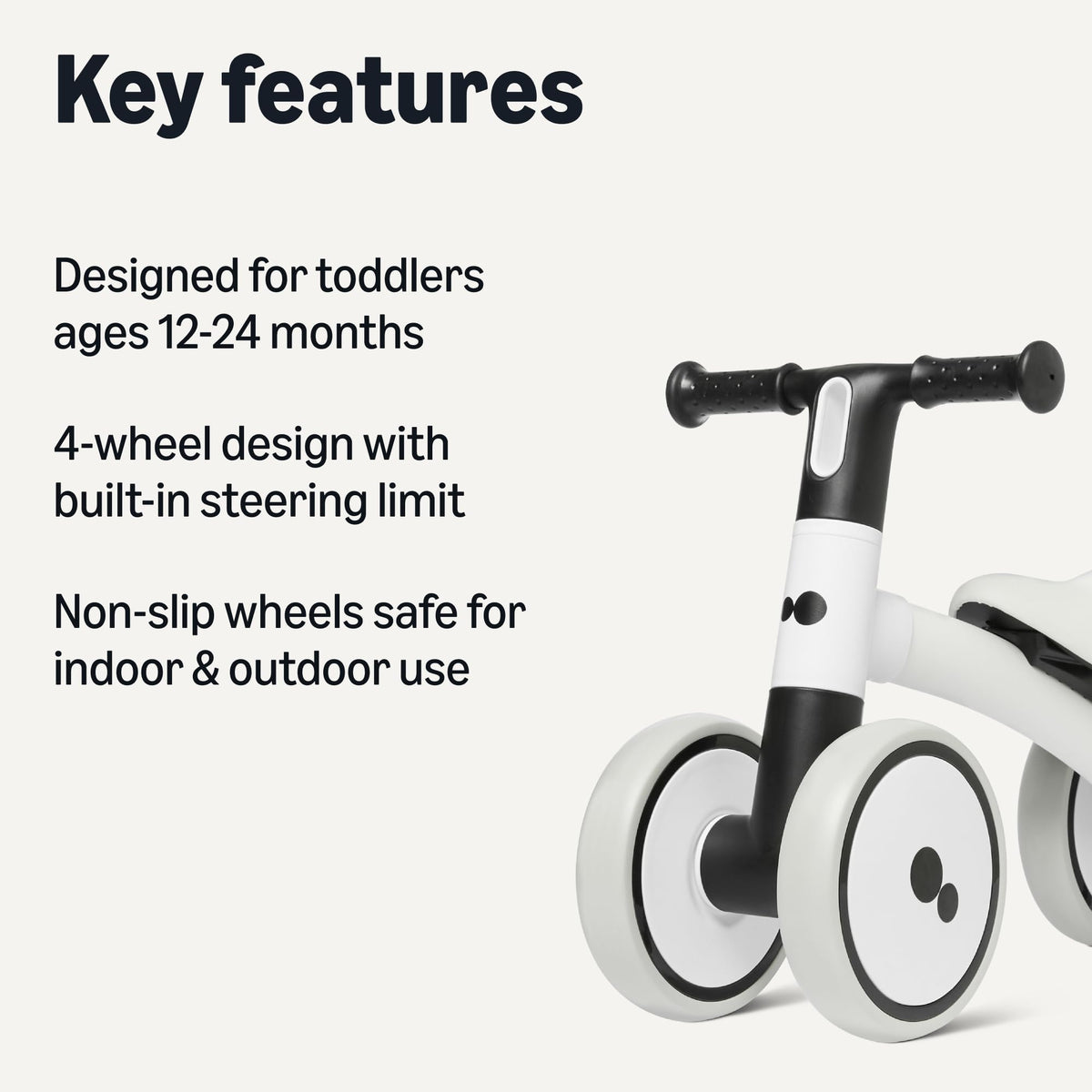4-Wheel Toddler Balance Bike E922271