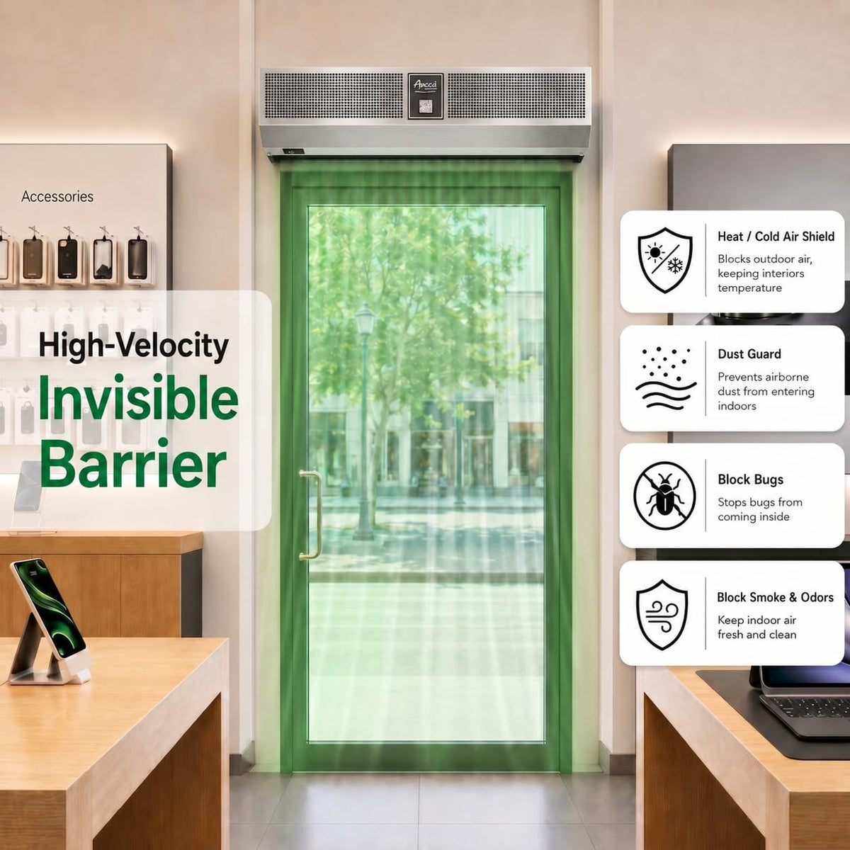42'' Stainless Steel Air Curtain W460