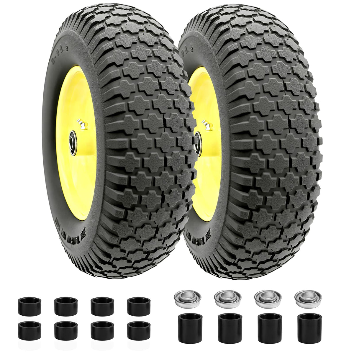16 Inch Flat Free Wheelbarrow Tire and Wheel 2 Pack C11965