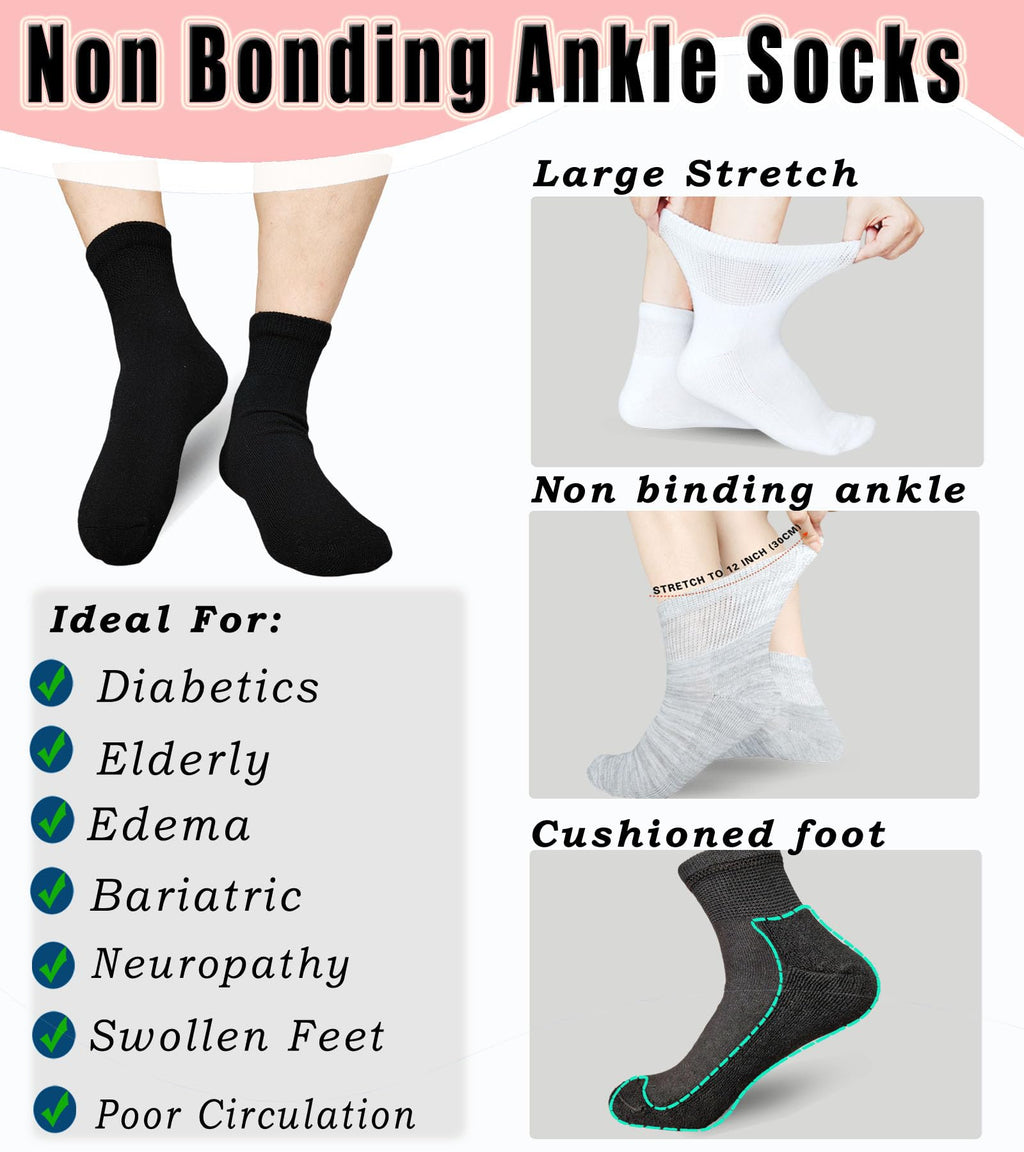 Non Binding Ankle Socks 6 Pairs V63098
