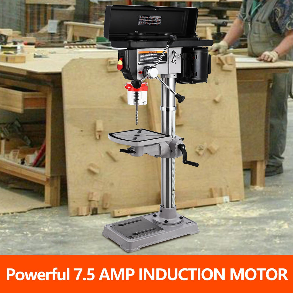 13 in Benchtop Drill Press, 7.5 Amp Variable Speed Cast Iron K867