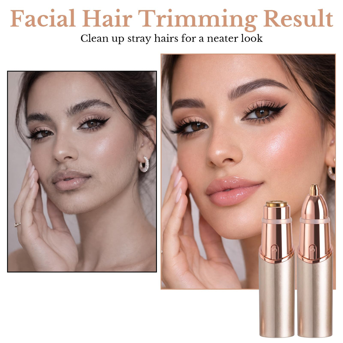 2 in 1 Face Epilator and Eyebrow Trimmer M58000