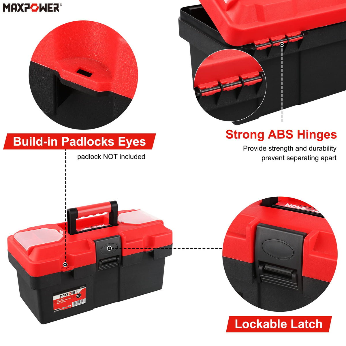 Small Plastic Tool Box with Handle Y88161