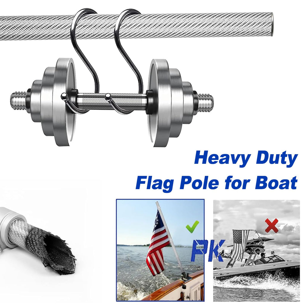 2/2.5FT Carbon Fiber Boat Flag Pole W9071