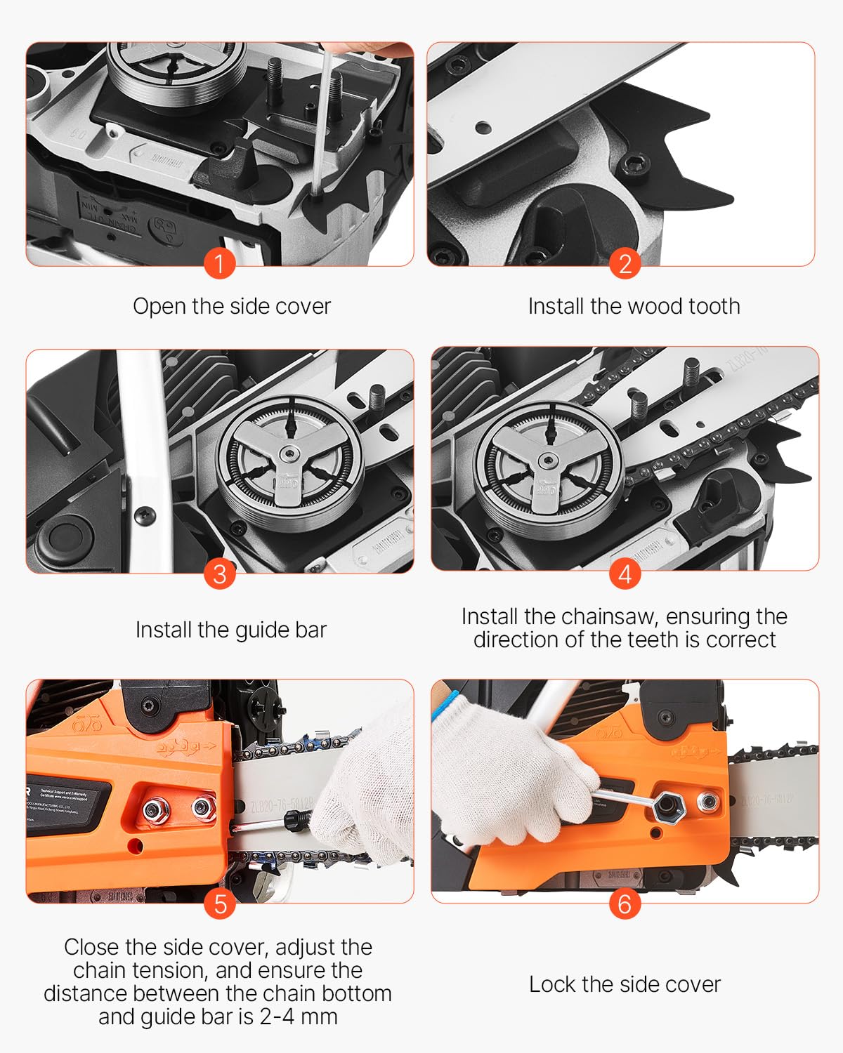 20 Inch 62CC Gas Powered Chainsaw L16698