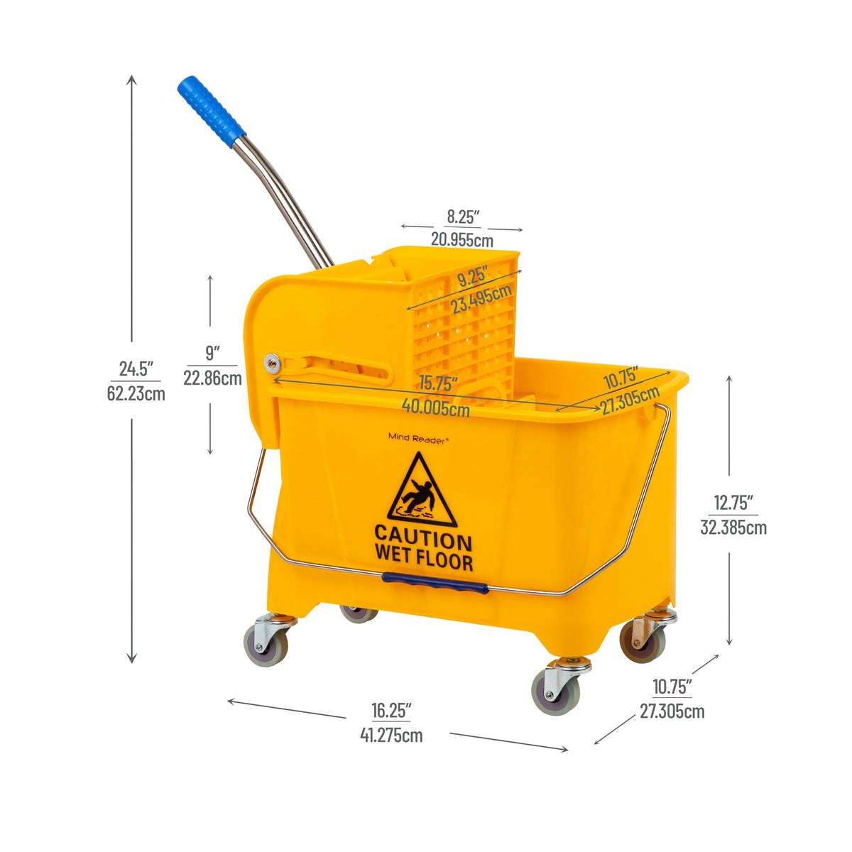 5.5-Gallon Mop Bucket with Wringer M683