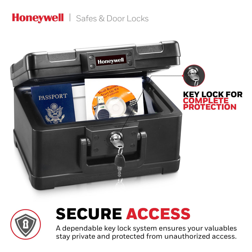 Small Black ABS Plastic Safe with Key Lock S11361