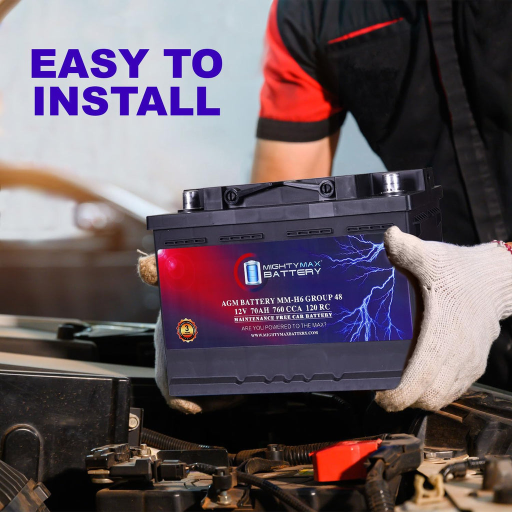 12V 70 AH AGM Car Battery Y966334