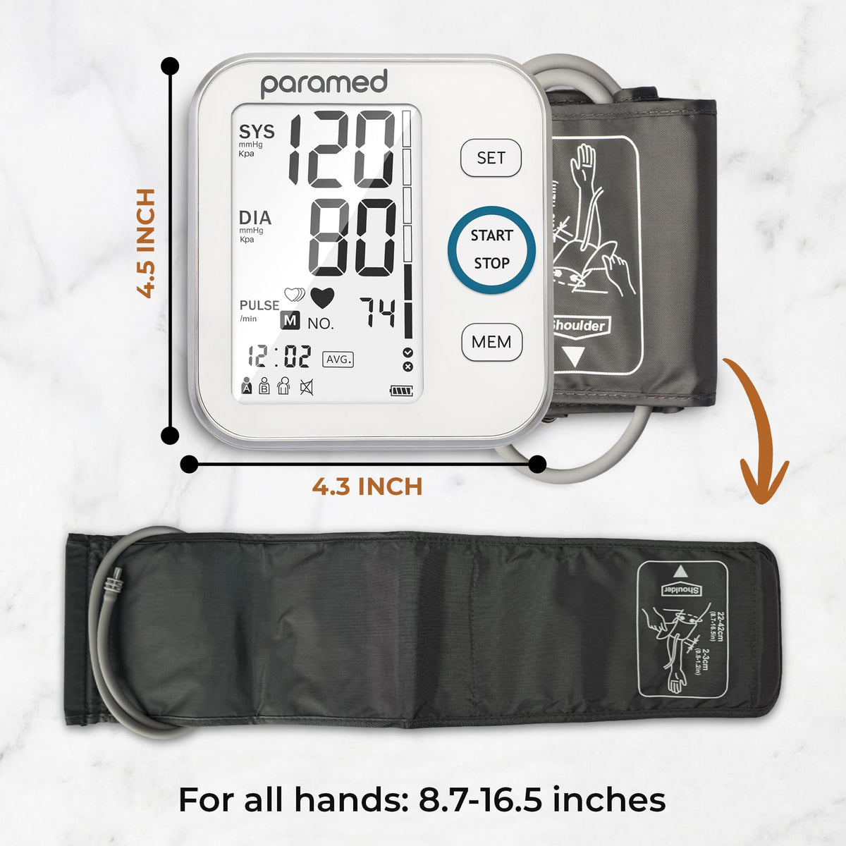 Automatic Upper Arm Blood Pressure Monitor H45847