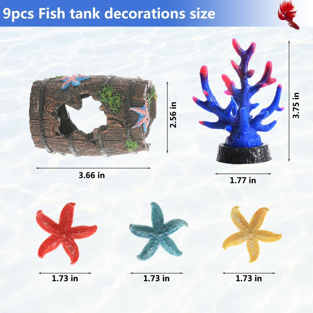 9 Pcs Fish Tank Accessories N892498