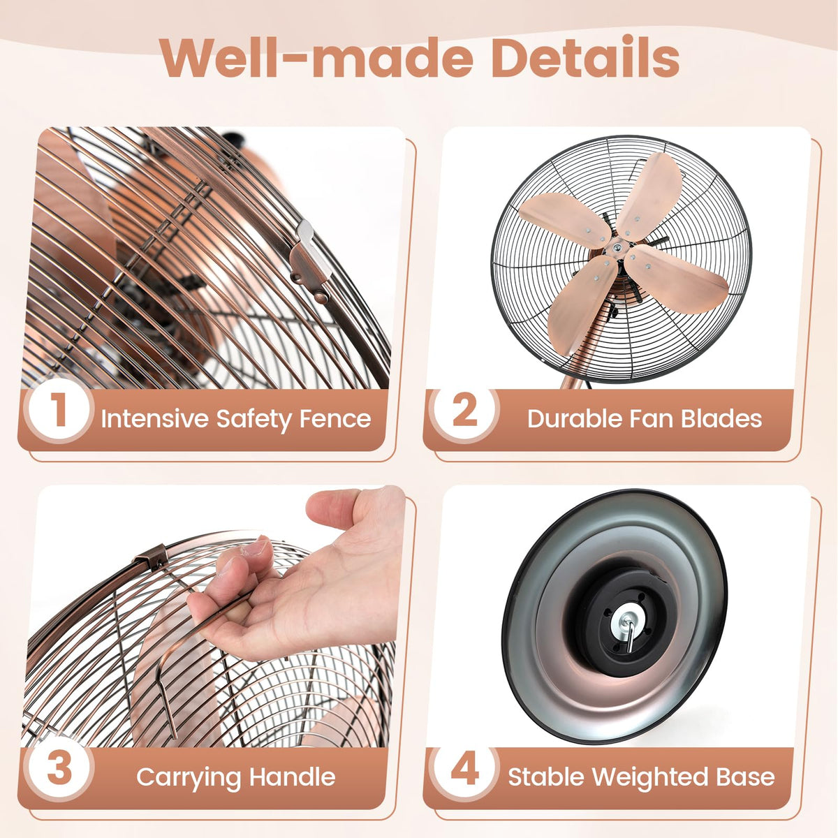 16 Inch Oscillating Pedestal Fan Q608014