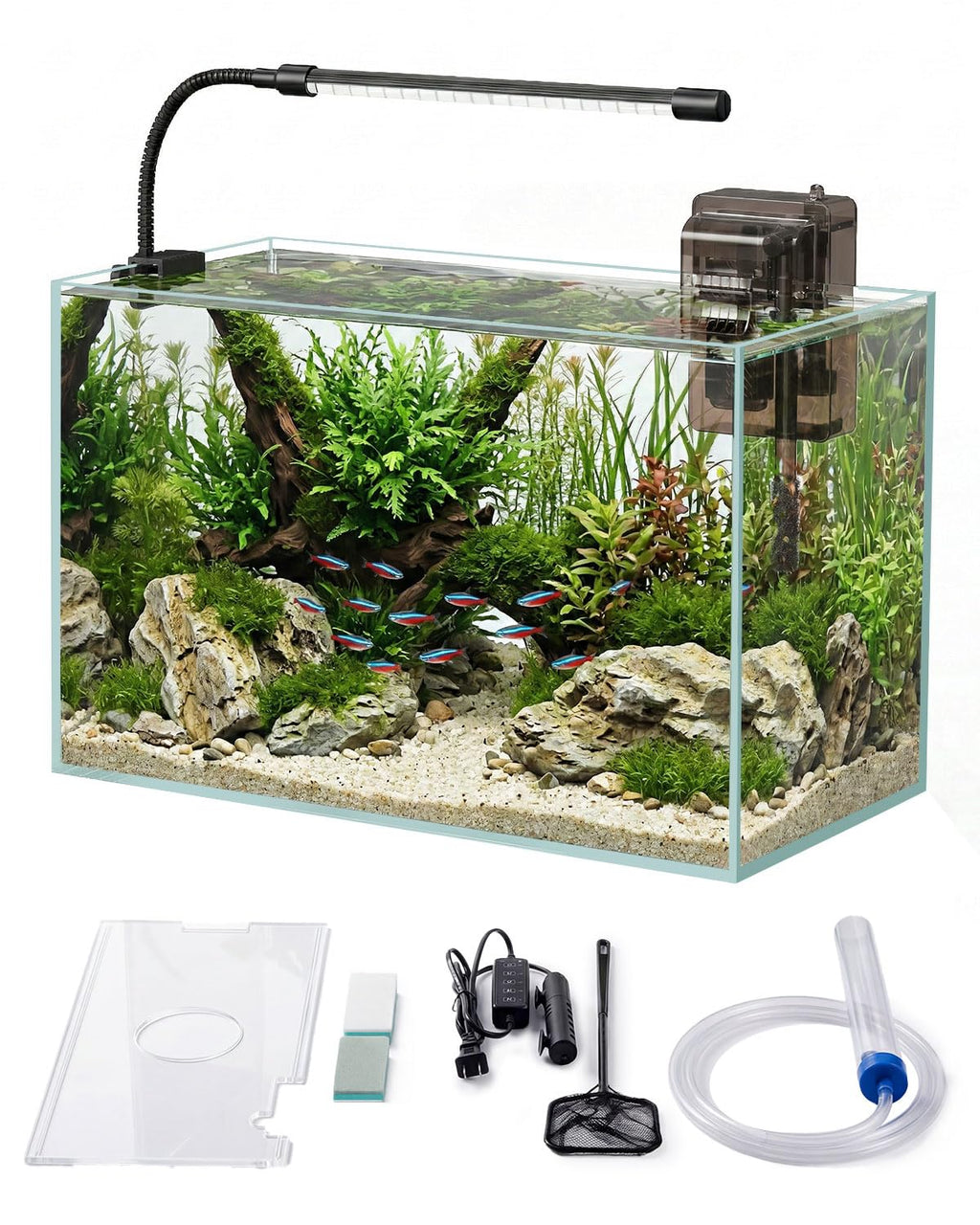 5 Gallon Glass Aquarium Starter Kit U387853