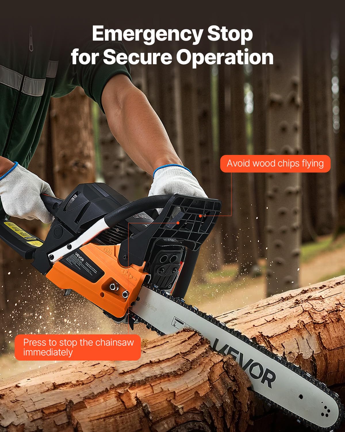 20 Inch 62CC Gas Powered Chainsaw L16698