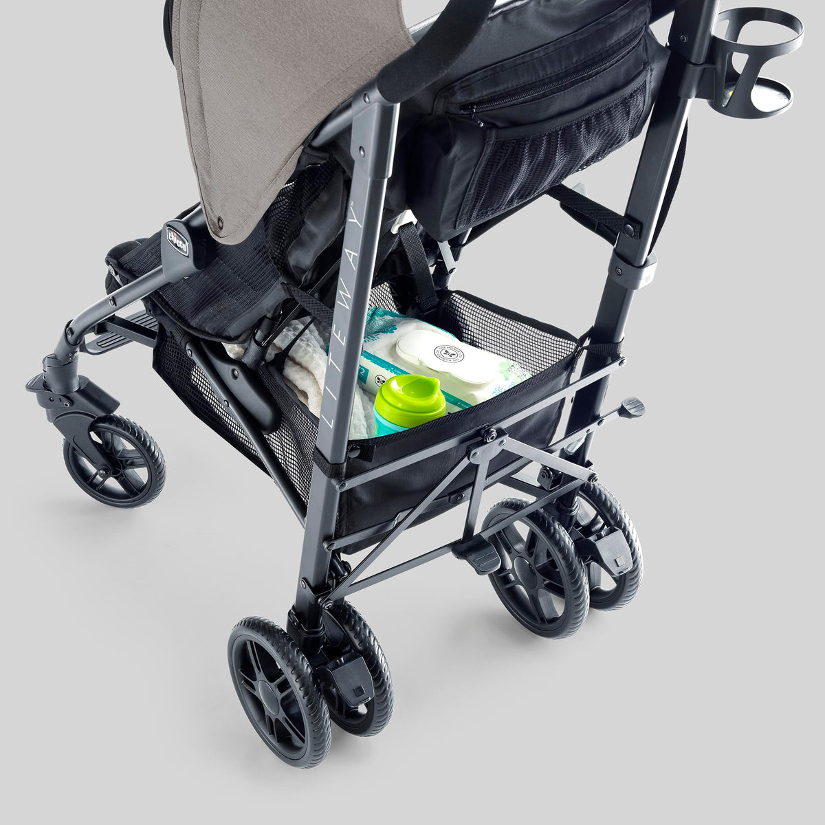Compact Lightweight Stroller with Storage Basket Z6020