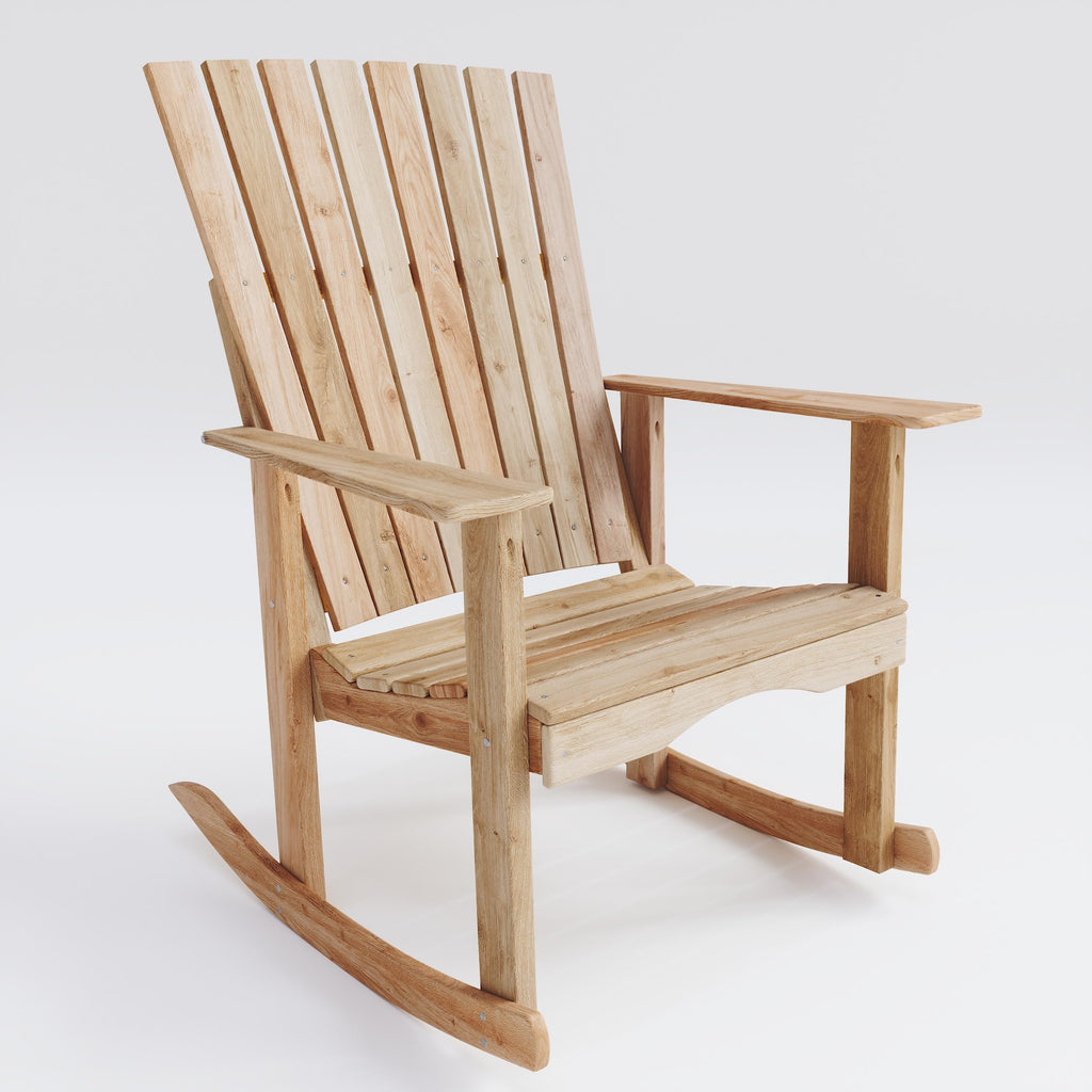 Unfinished Cedar Wood Rocking Chair M580856