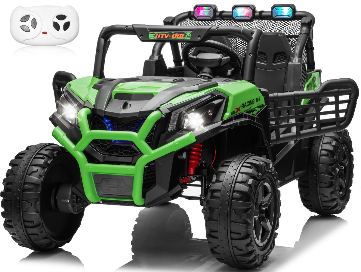Green 24V 2 Seater Ride on Car U5014