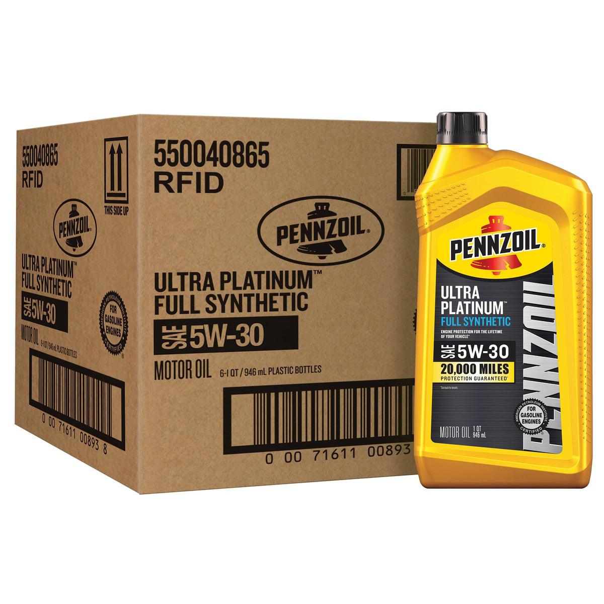 Full Synthetic 5W-30 Motor Oil, 1 Quart (6 Pack) X326652