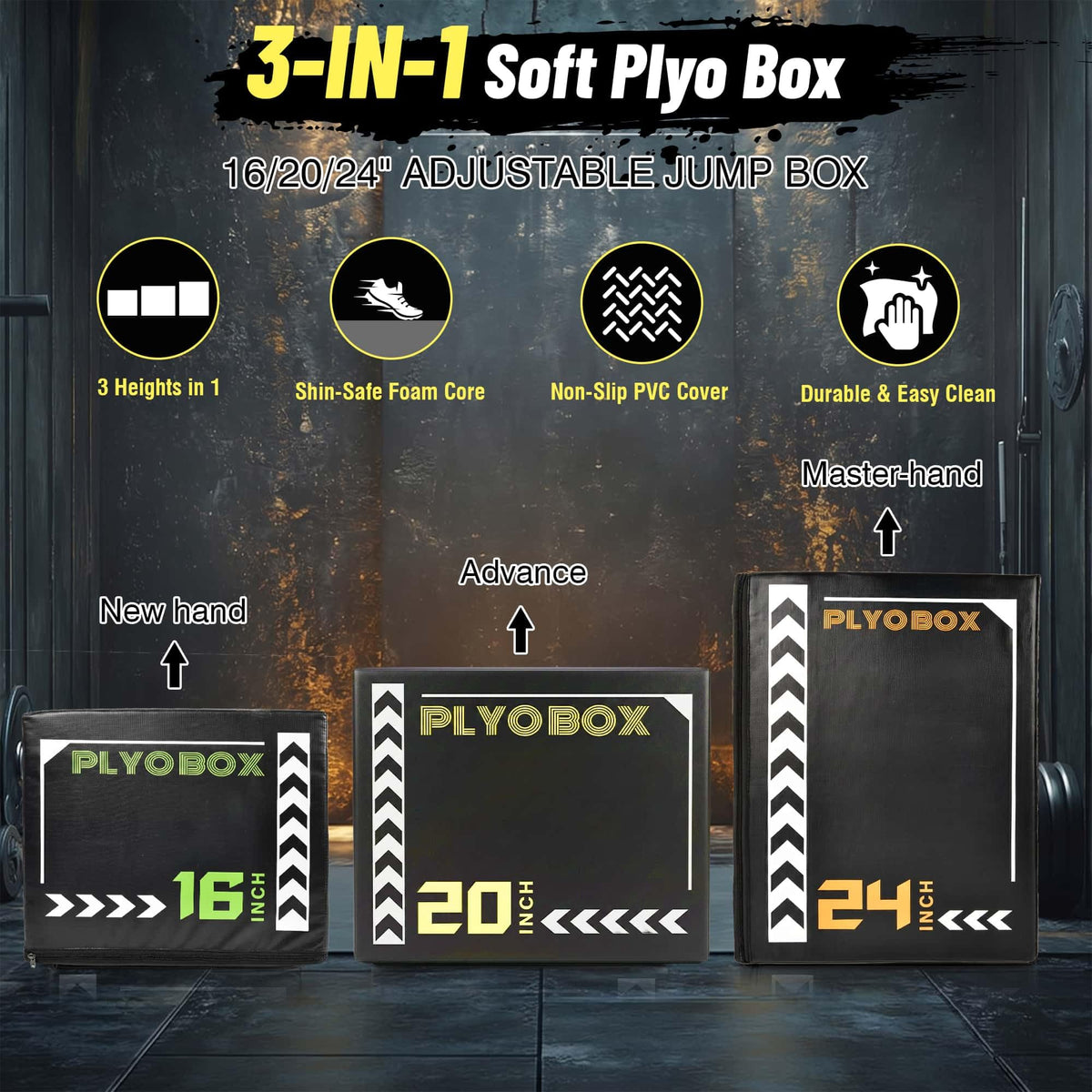 3-in-1 Foam Plyo Box T85076