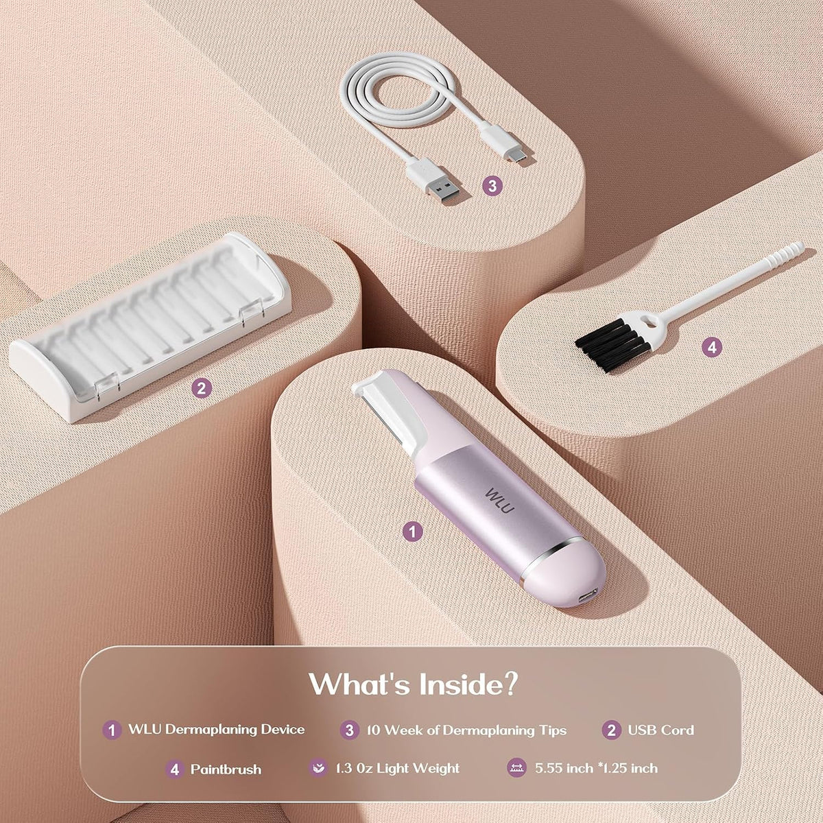 Lavender Purple Facial Razor T55962