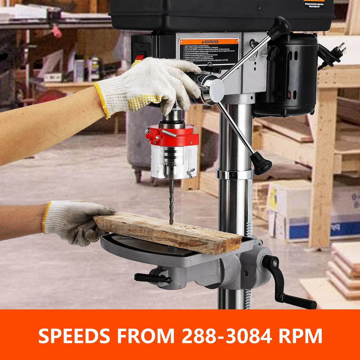 13 in Benchtop Drill Press, 7.5 Amp Variable Speed Cast Iron K867