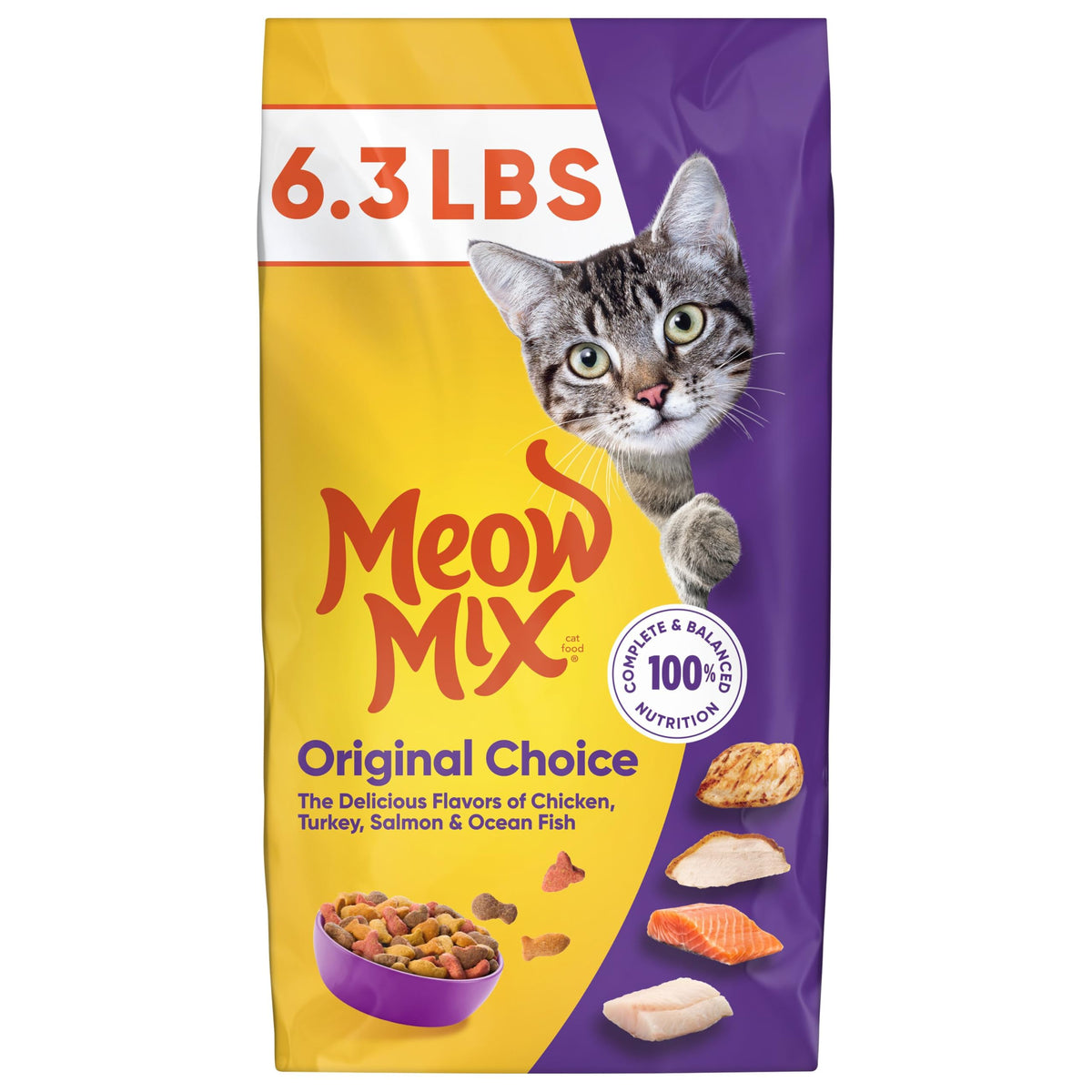 Dry Cat Food 6.3 Pound Bag I883613